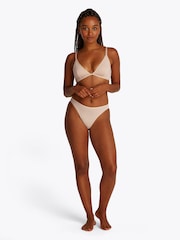 Tommy Hilfiger Cream Triangle Bra - Image 2 of 5
