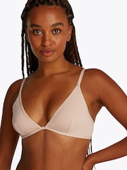 Tommy Hilfiger Cream Triangle Bra - Image 4 of 5