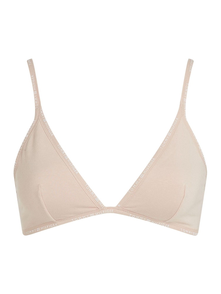 Tommy Hilfiger Cream Triangle Bra - Image 5 of 5
