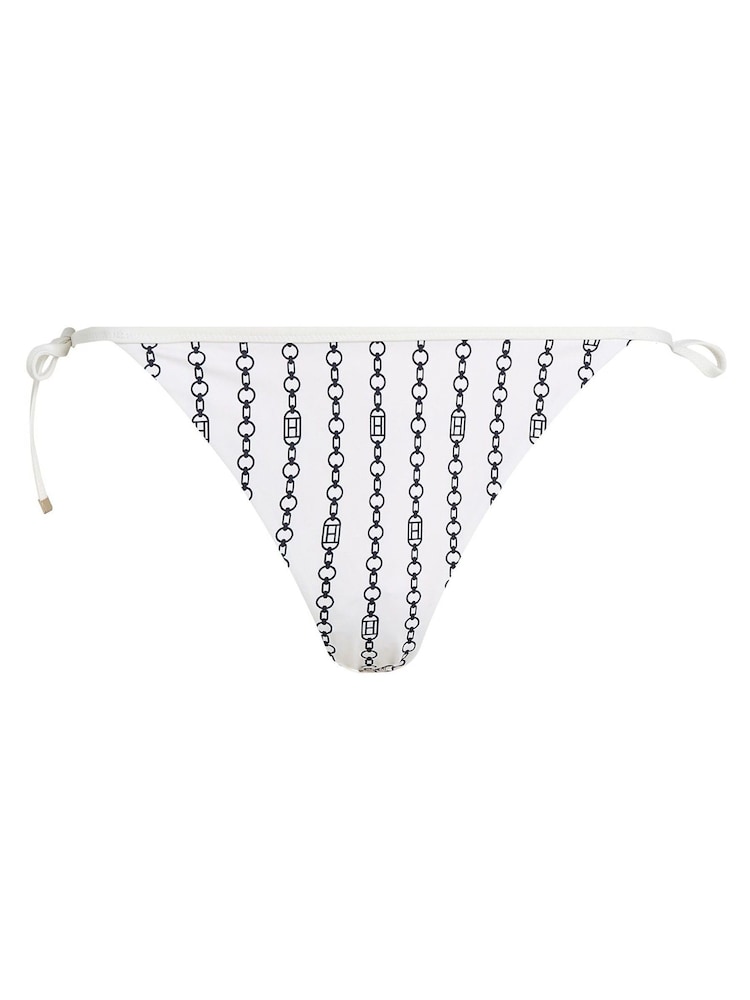Tommy Hilfiger White Cheeky String Side Tie Bikini Bottoms - Image 5 of 5