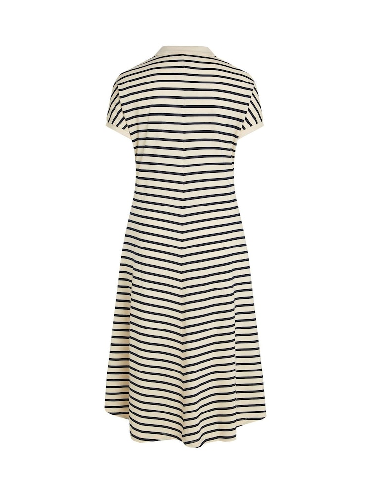 Tommy Hilfiger White Curve Lyocell Open Neck Midi Dress - Image 2 of 2
