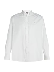 Tommy Hilfiger White Regular Fit Plus Flex Poplin 100% Cotton Shirt - Image 5 of 6