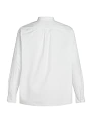 Tommy Hilfiger White Regular Fit Plus Flex Poplin 100% Cotton Shirt - Image 6 of 6