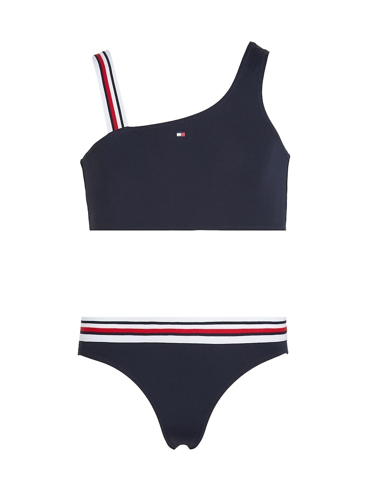 Tommy Hilfiger Blue One Shoulder Bikini Set - Image 1 of 2