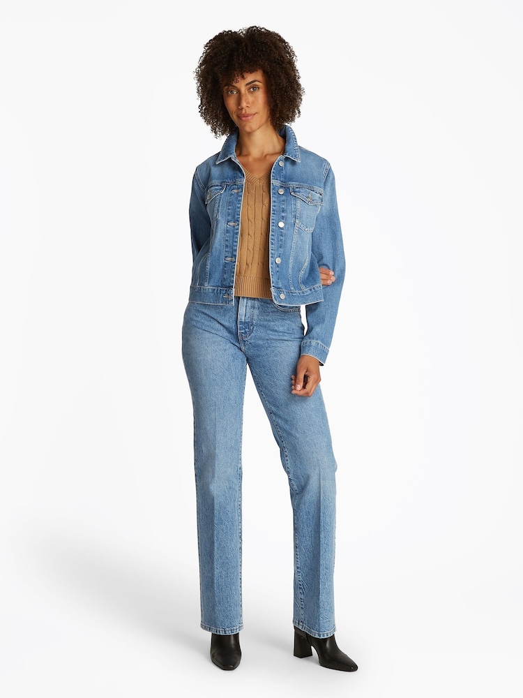 Tommy Hilfiger Blue Slim Denim Jacket - Image 3 of 8