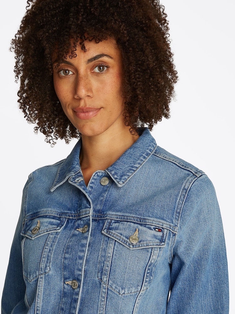 Tommy Hilfiger Blue Slim Denim Jacket - Image 5 of 8
