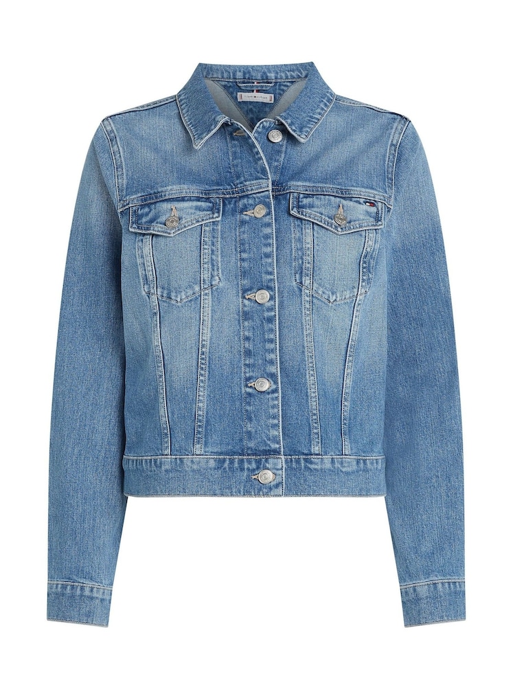 Tommy Hilfiger Blue Slim Denim Jacket - Image 6 of 8
