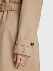 Tommy Hilfiger Brown Cirve Heritage Single Breasted Trench Coat - Image 4 of 6