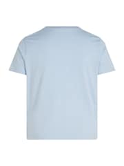 Синий - Tommy Hilfiger футболка из 100% хлопка классического кроя Curve - Изображение 6 из 6