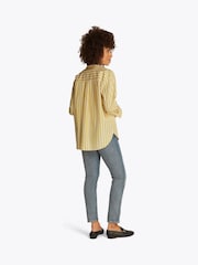Tommy Hilfiger Yellow Easy Fit Essential 100% Cotton Poplin Shirt - Image 3 of 6
