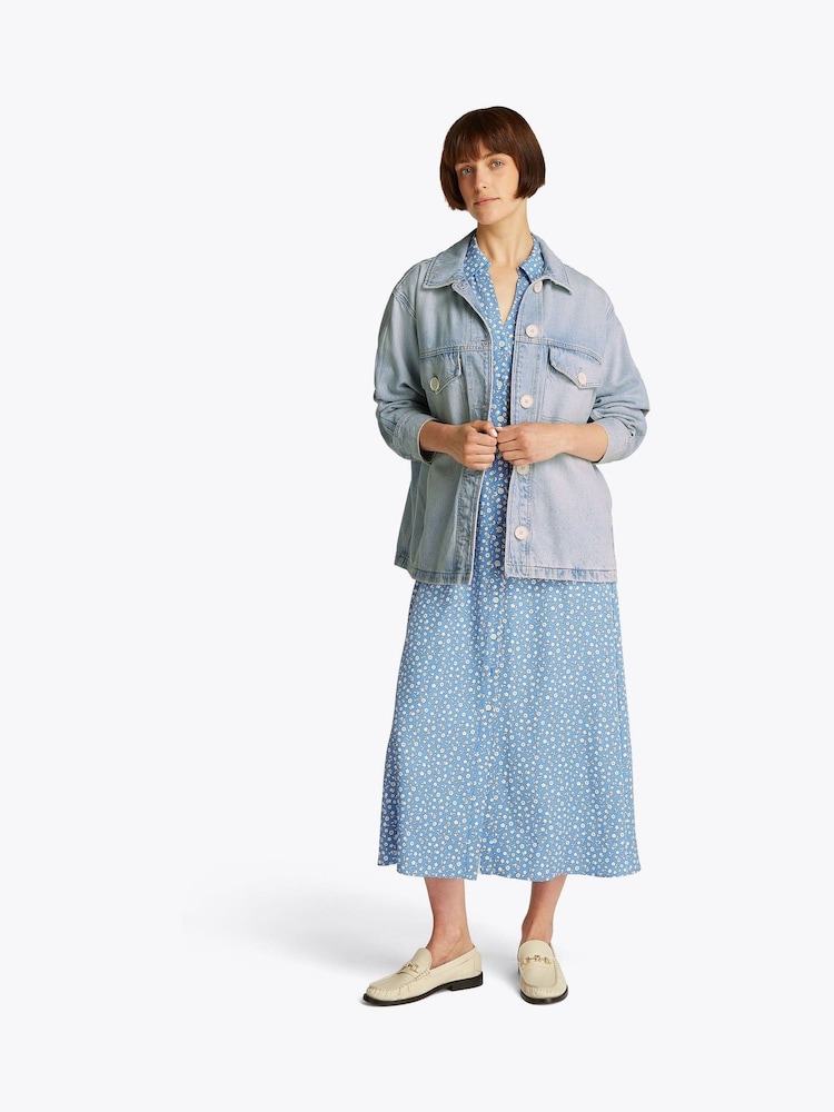 Tommy Hilfiger Oversized Denim Utility Jacket - Image 2 of 6