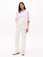 Tommy Hilfiger Pink Relaxed 100% Cotton Oxford Shirt - Image 2 of 4