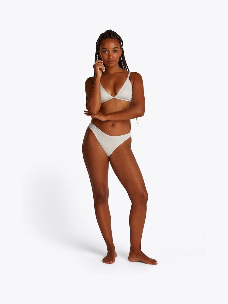 Tommy Hilfiger Grey Cheeky Bikini Briefs - Image 2 of 5 Tommy Hilfiger Grey Cheeky Bikini Briefs - Image 2 of 5