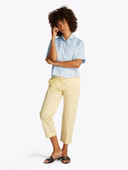 Tommy Hilfiger Blue Linen Short Sleeve 100% Linen Shirt - Image 2 of 6