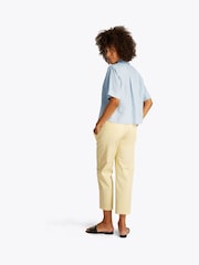 Tommy Hilfiger Blue Linen Short Sleeve 100% Linen Shirt - Image 3 of 6