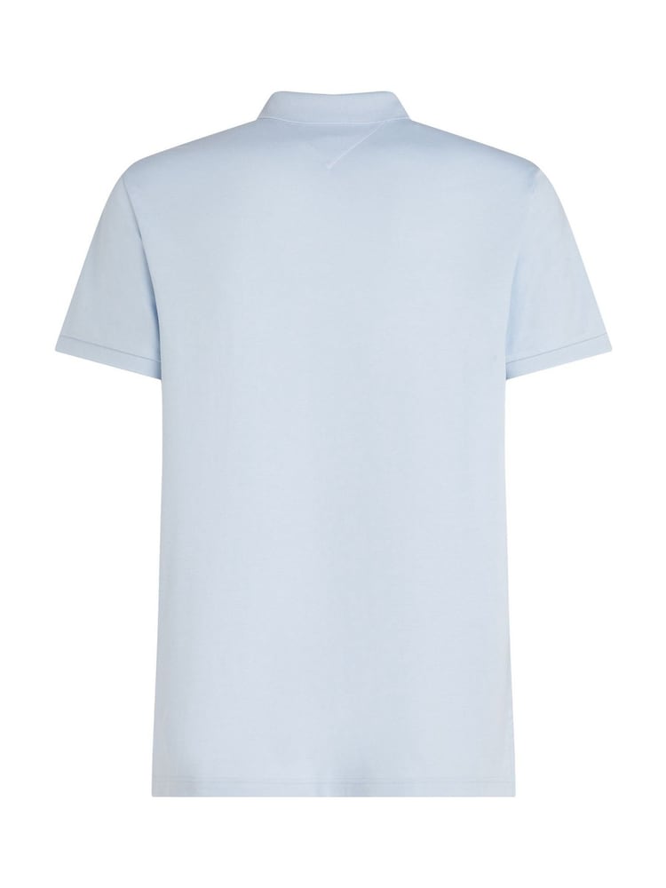 Tommy Hilfiger Blue Regular Fit 100% Cotton Polo Shirt - Image 6 of 6 Tommy Hilfiger Blue Regular Fit 100% Cotton Polo Shirt - Image 6 of 6