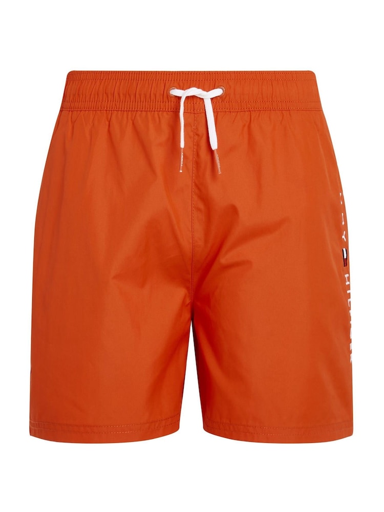 Tommy Hilfiger Orange Medium Drawstring Swim Shorts - Image 1 of 2