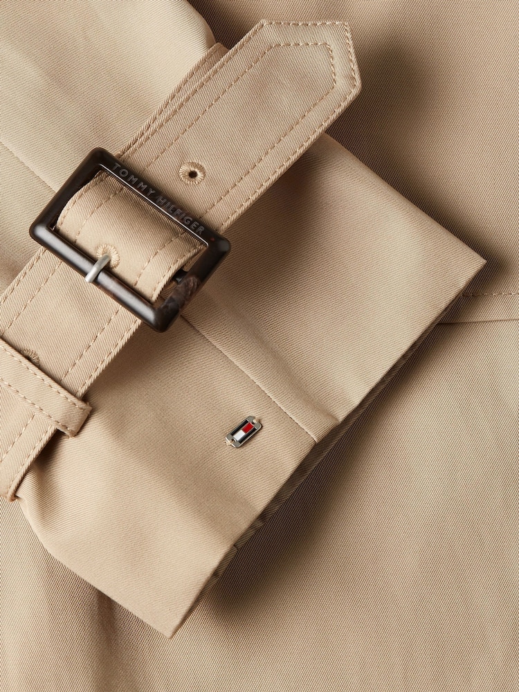Tommy Hilfiger 100% Cotton Crop Trench Jacket - Изображение 8 из 8