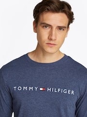 Tommy Hilfiger Blue Long Sleeve Pyjama T-Shirt - Image 4 of 5