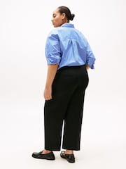 Tommy Hilfiger Black Curve Low Waist Stretch Wide Crop Trousers - Image 3 of 4
