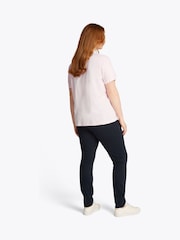 Розовый - Tommy Hilfiger футболка из 100% хлопка классического кроя Curve - Изображение 3 из 6
