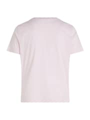 Розовый - Tommy Hilfiger футболка из 100% хлопка классического кроя Curve - Изображение 6 из 6