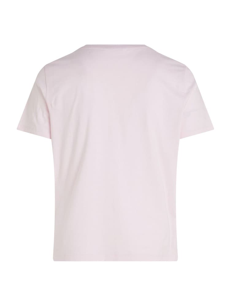 Розовый - Tommy Hilfiger футболка из 100% хлопка классического кроя Curve - Изображение 6 из 6