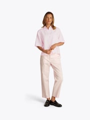 Tommy Hilfiger Pink Linen Short Sleeve 100% Linen Shirt - Image 2 of 6