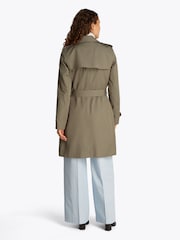 Tommy Hilfiger Brown Slim 100% Cotton Trench Coat - Image 3 of 5