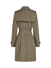 Tommy Hilfiger Brown Slim 100% Cotton Trench Coat - Image 5 of 5