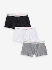 Tommy Hilfiger Chalk White Tommy Hilfiger Signature Essential Boxer Briefs 3 Pack - Image 1 of 6