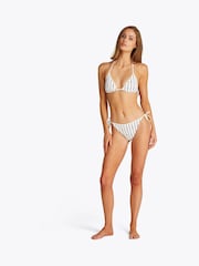 Tommy Hilfiger White Print Triangle Bikini Top With Removable Pads - Image 2 of 5