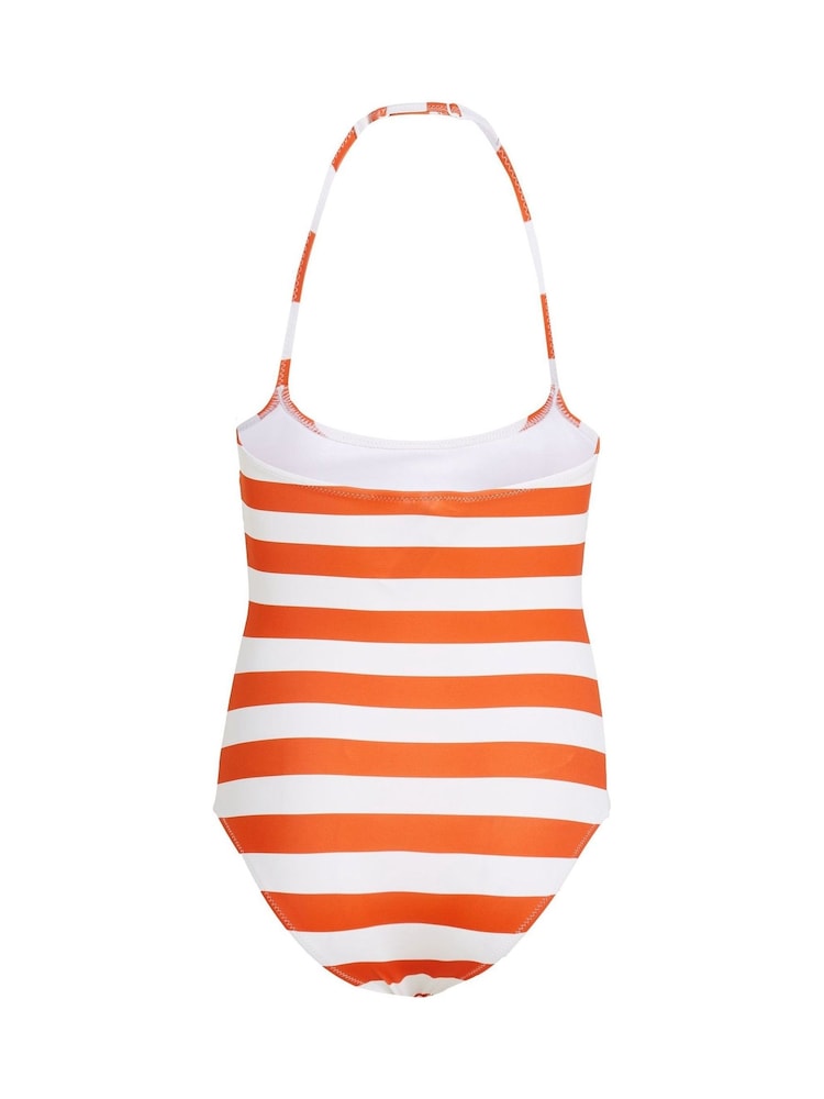 Tommy Hilfiger Orange Halter Neck Swimsuit 1 Piece - Image 2 of 2