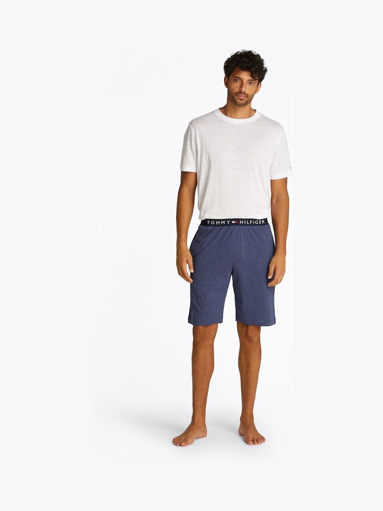 Tommy Hilfiger Blue Jersey Pyjama Shorts - Image 1 of 5