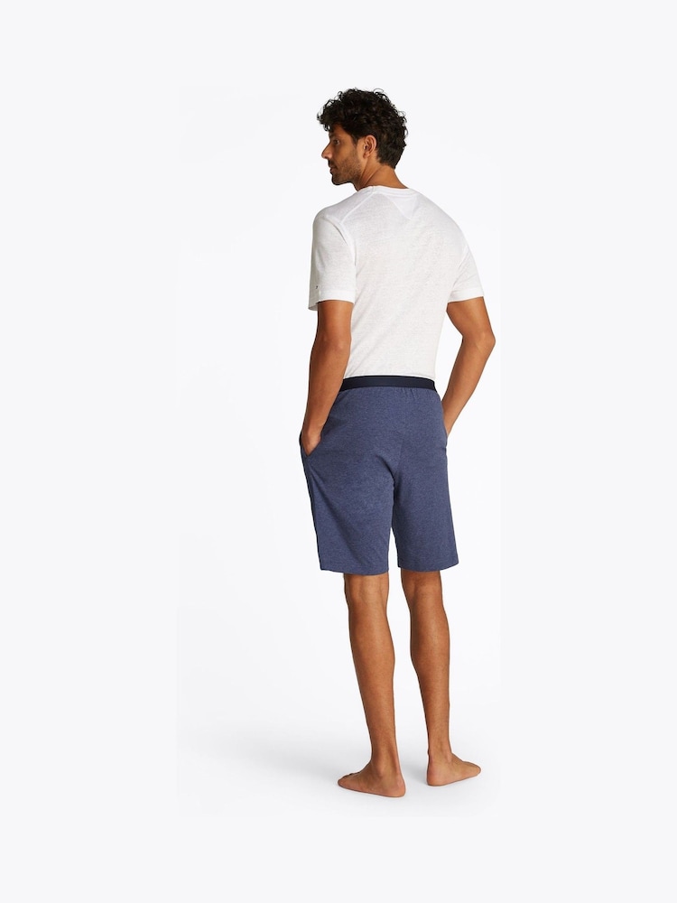 Tommy Hilfiger Blue Jersey Pyjama Shorts - Image 3 of 5