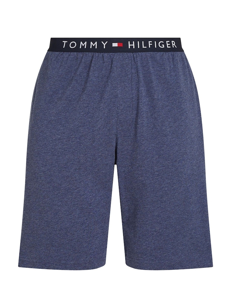 Tommy Hilfiger Blue Jersey Pyjama Shorts - Image 5 of 5