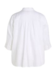 Tommy Hilfiger White Curve Essential 100% Linen Easy Shirt - Image 2 of 2