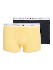 Tommy Hilfiger Blue Signature Essential Trunks 3 Pack - Image 1 of 2