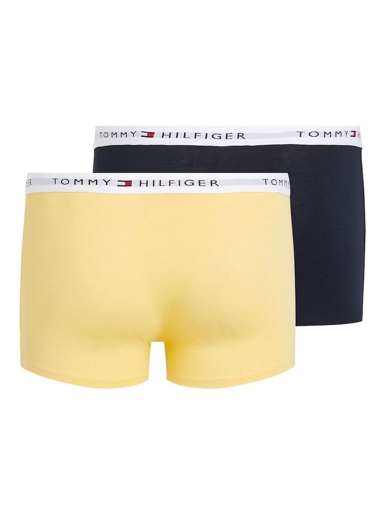 Tommy Hilfiger Blue Signature Essential Trunks 3 Pack - Image 2 of 2