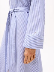 Tommy Hilfiger Blue Broderie Anglaise 100% Cotton Shirt Dress - Image 5 of 7
