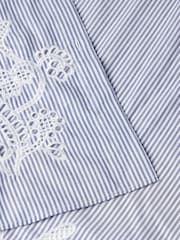 Tommy Hilfiger Blue Broderie Anglaise 100% Cotton Shirt Dress - Image 7 of 7