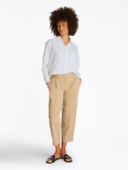 Tommy Hilfiger White Easy Fit Essential 100% Cotton Poplin Shirt - Image 2 of 6