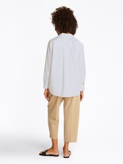 Tommy Hilfiger White Easy Fit Essential 100% Cotton Poplin Shirt - Image 3 of 6
