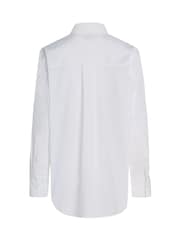 Tommy Hilfiger White Easy Fit Essential 100% Cotton Poplin Shirt - Image 6 of 6