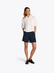 Tommy Hilfiger White Linen Short Sleeve 100% Linen Shirt - Image 2 of 6