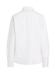 Tommy Hilfiger White Relaxed 100% Cotton Oxford Shirt - Image 6 of 6