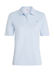 Tommy Hilfiger Blue 1985 Regular Fit Pique Polo Shirt - Image 5 of 6
