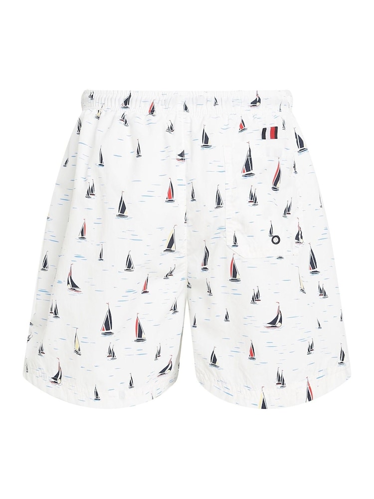 Tommy Hilfiger Natural Medium Drawstring Swim Shorts - Image 2 of 2