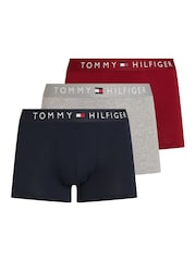 Tommy Hilfiger Blue Trunks 3 Pack - Image 1 of 5