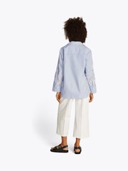Tommy Hilfiger Blue Broderie Anglaise 100% Cotton Shirt - Image 2 of 6